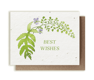 Botanical Best Wishes - Plantable Herb Seed Card