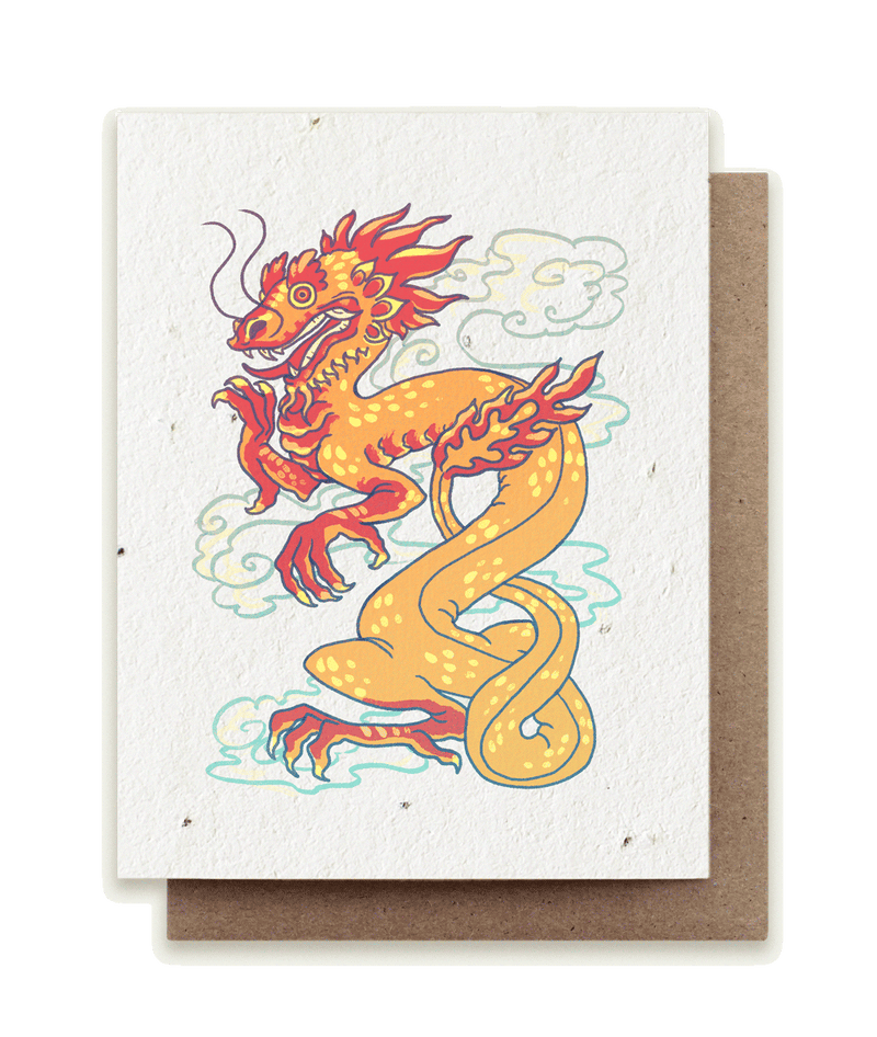 Zodiac Dragon - Plantable Herb Seed Card
