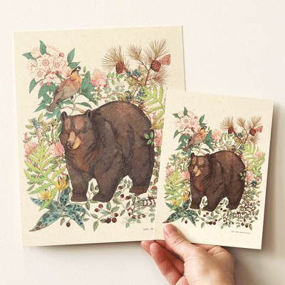 Forest Edge Print: Black Bear