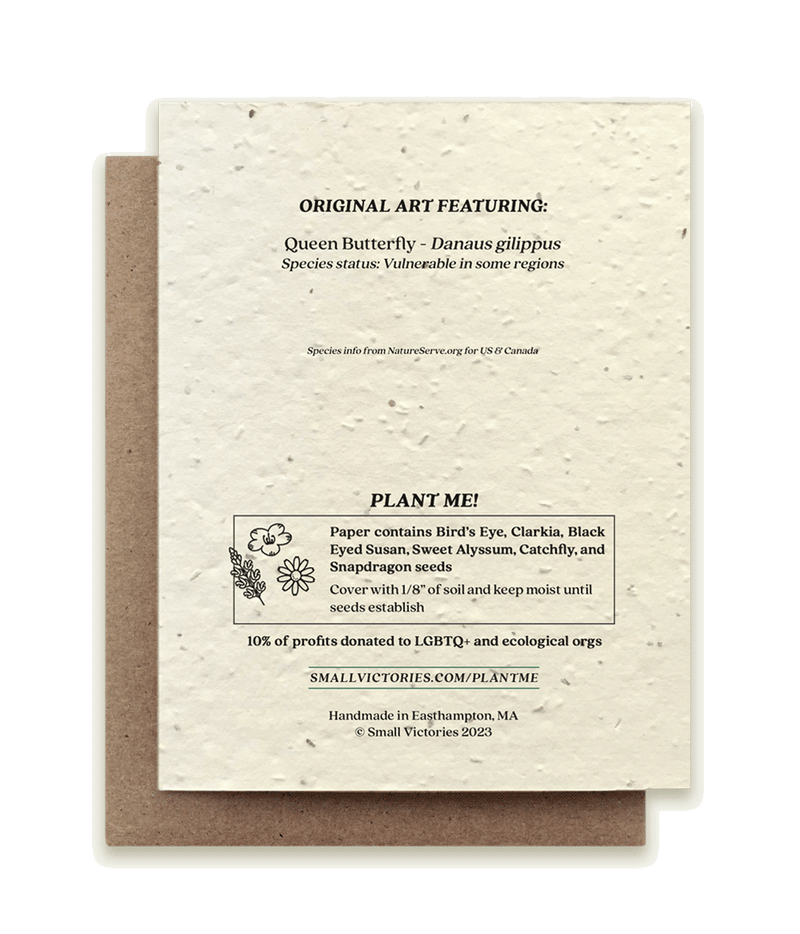 Hurray for Change Butterfly - Plantable Wildflower Seed Card