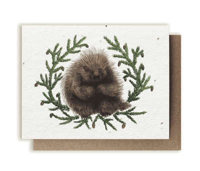 Porcupine & Hemlock - Plantable Herb Seed Card