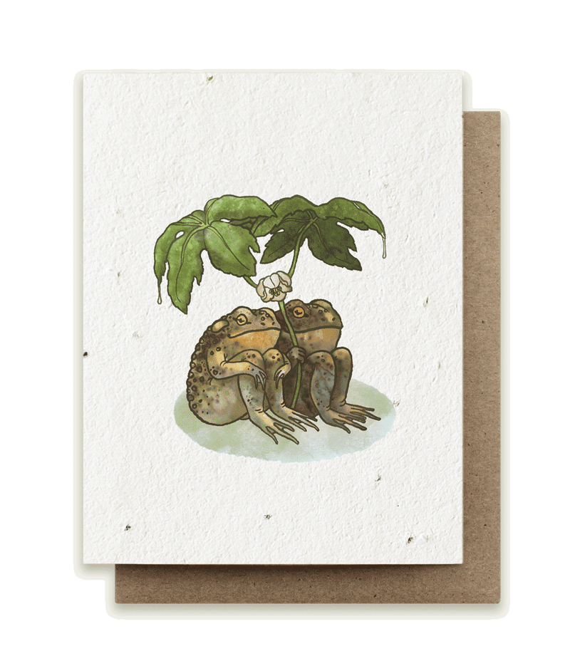 Two Toads Together - Plantable Herb Seed Card
