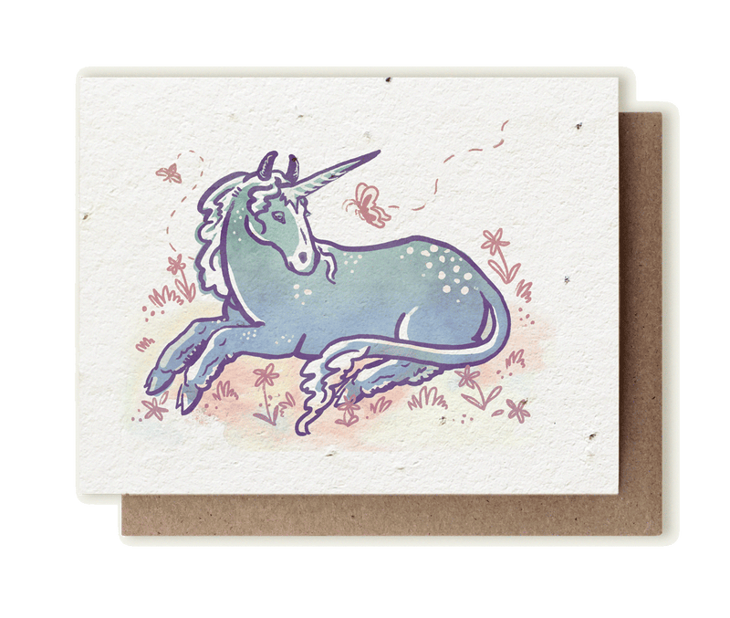 Unicorn - Plantable Herb Seed Card