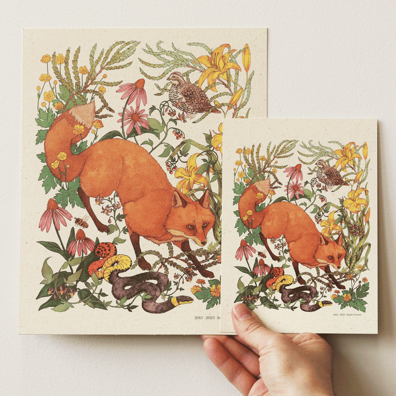 Woodland Meadow Print: Fox