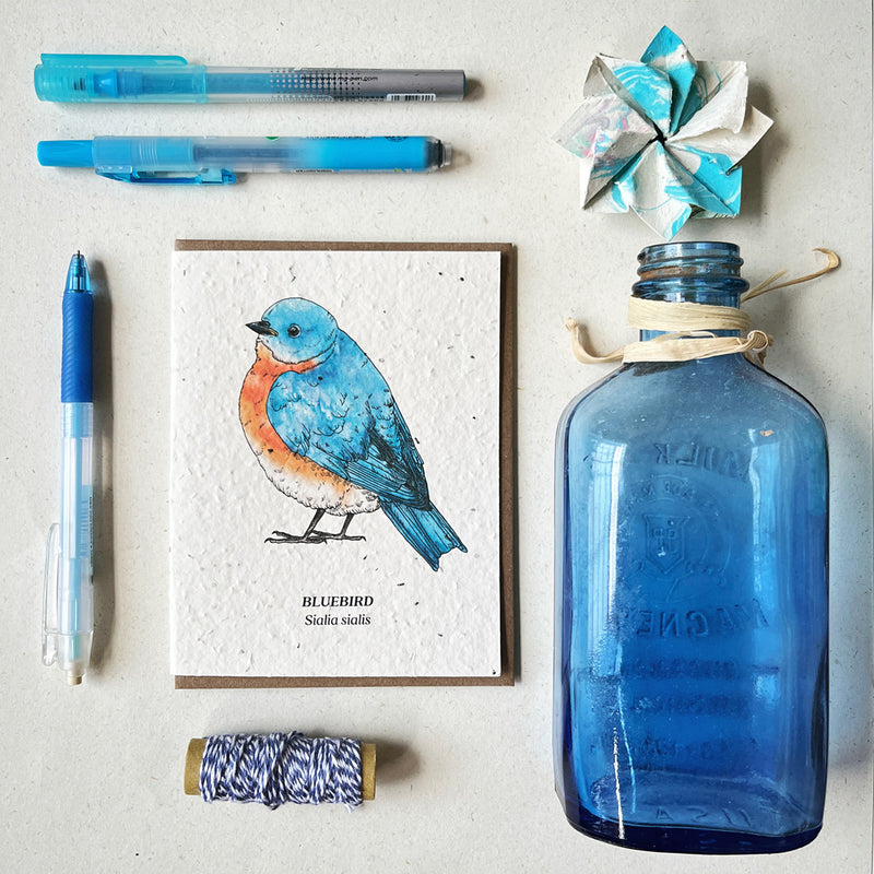 Bluebird - Plantable Wildflower Seed Card