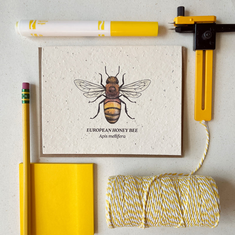 Honey Bee - Plantable Wildflower Seed Card