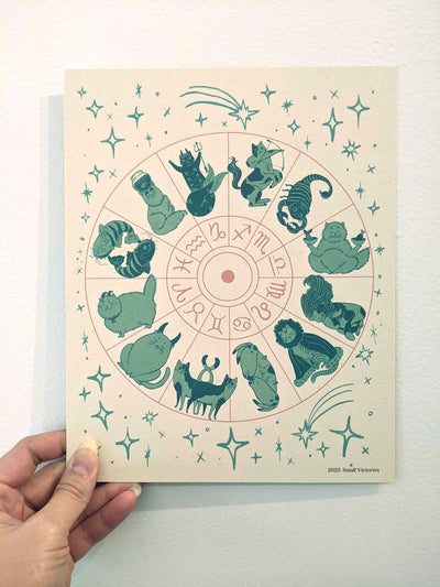 Zodiac Cats Print