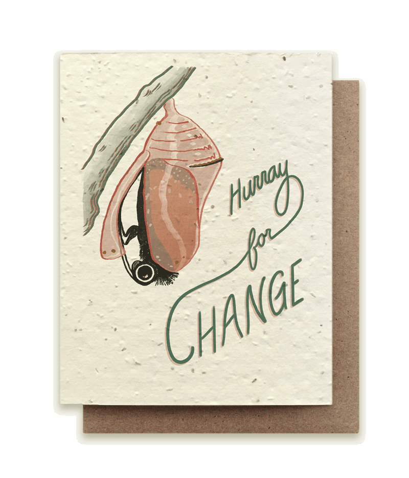 Hurray for Change Butterfly Plantable Wildflower Seed Card