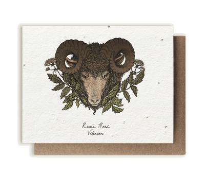 Ram's Head & Valerian - Plantable Herb Seed Card