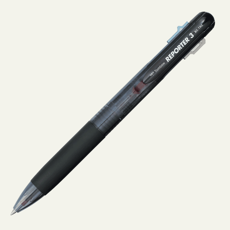 Tombow Reporter 3-Color Ballpoint Pen, Smoke