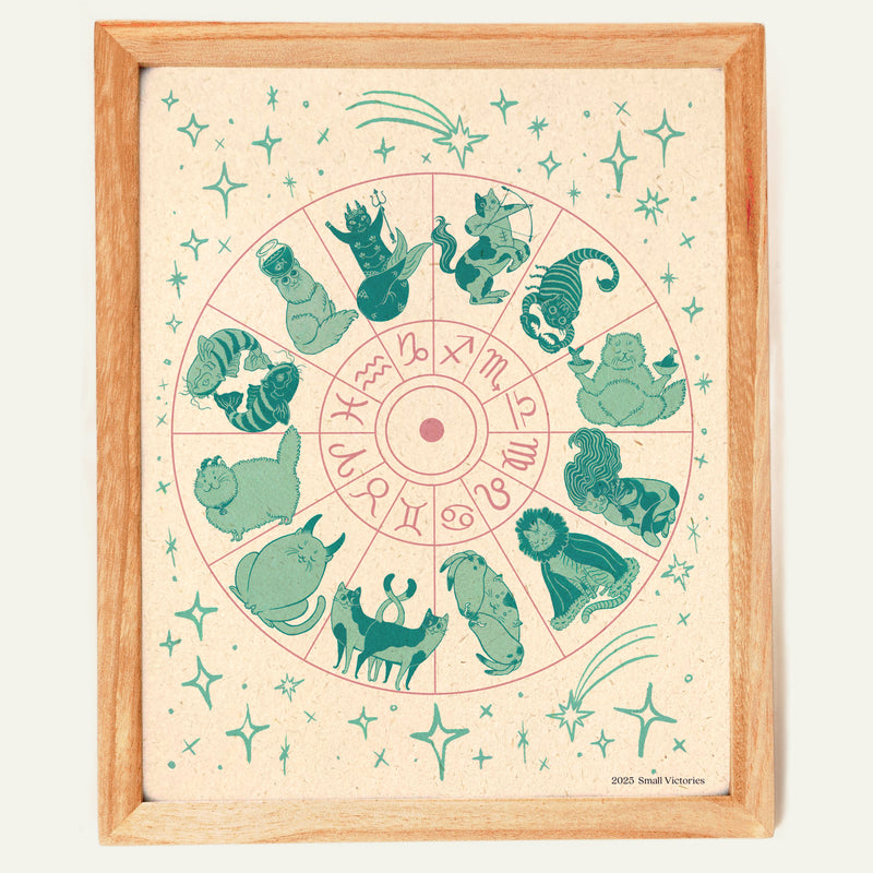 Zodiac Cats Print