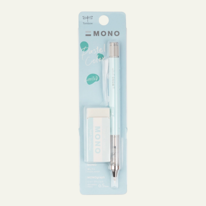 Tombow Pastel Mechanical Pencil & Eraser Set