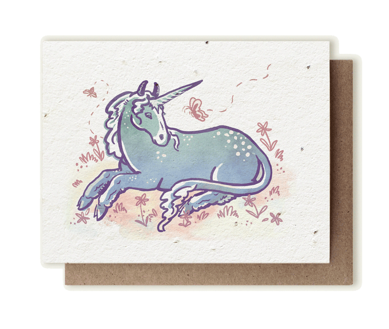 Unicorn - Plantable Herb Seed Card