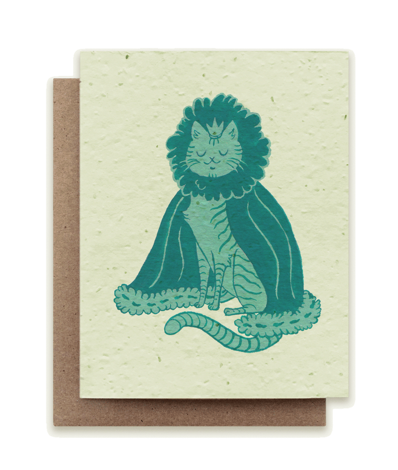 Cat Zodiac: Leo - Plantable Catnip Seed Card