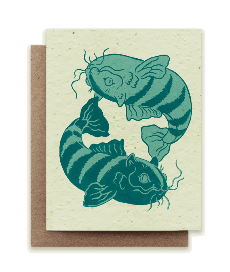 Cat Zodiac: Pisces - Plantable Catnip Seed Card