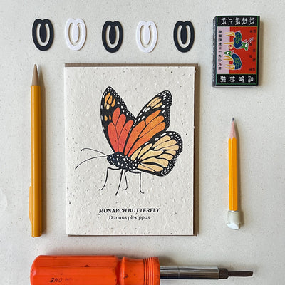 Monarch Butterfly - Plantable Wildflower Seed Card